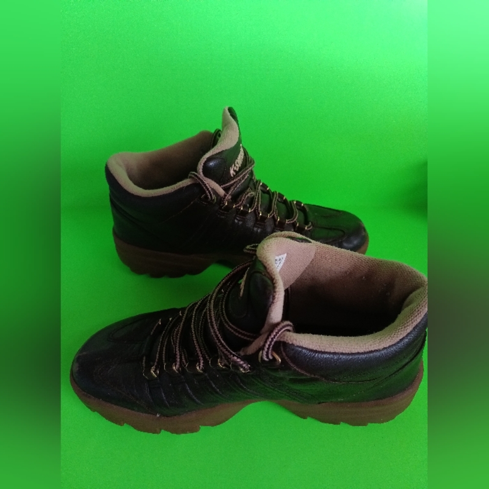 -Swiss Altezo II Women's SIZE 10 Brown Leather Mid Boots Shoes Sneakers RARE